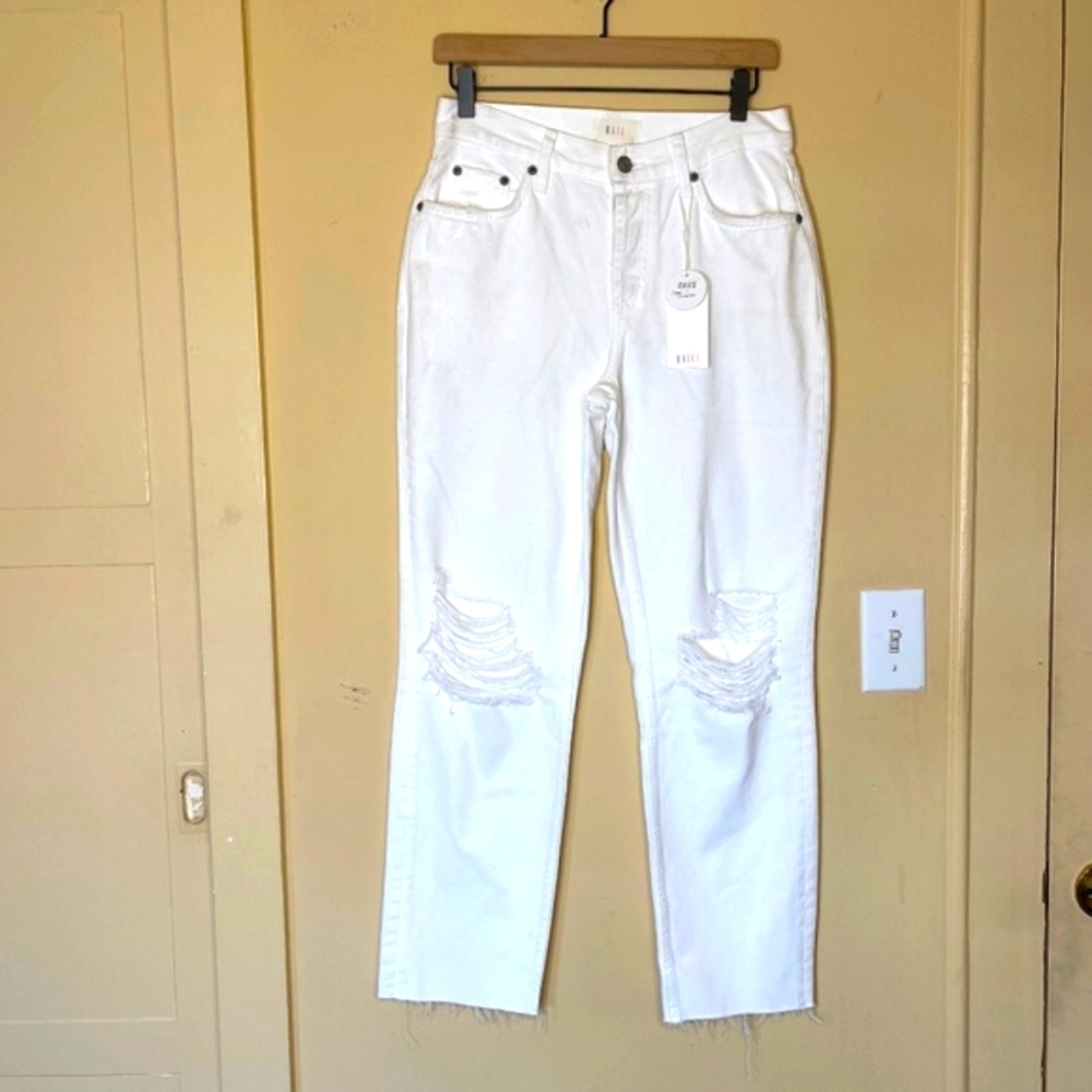 Rails White Distressed Pants